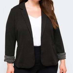 SKIES ARE BLUE Asa Knit Blazer Size 2X